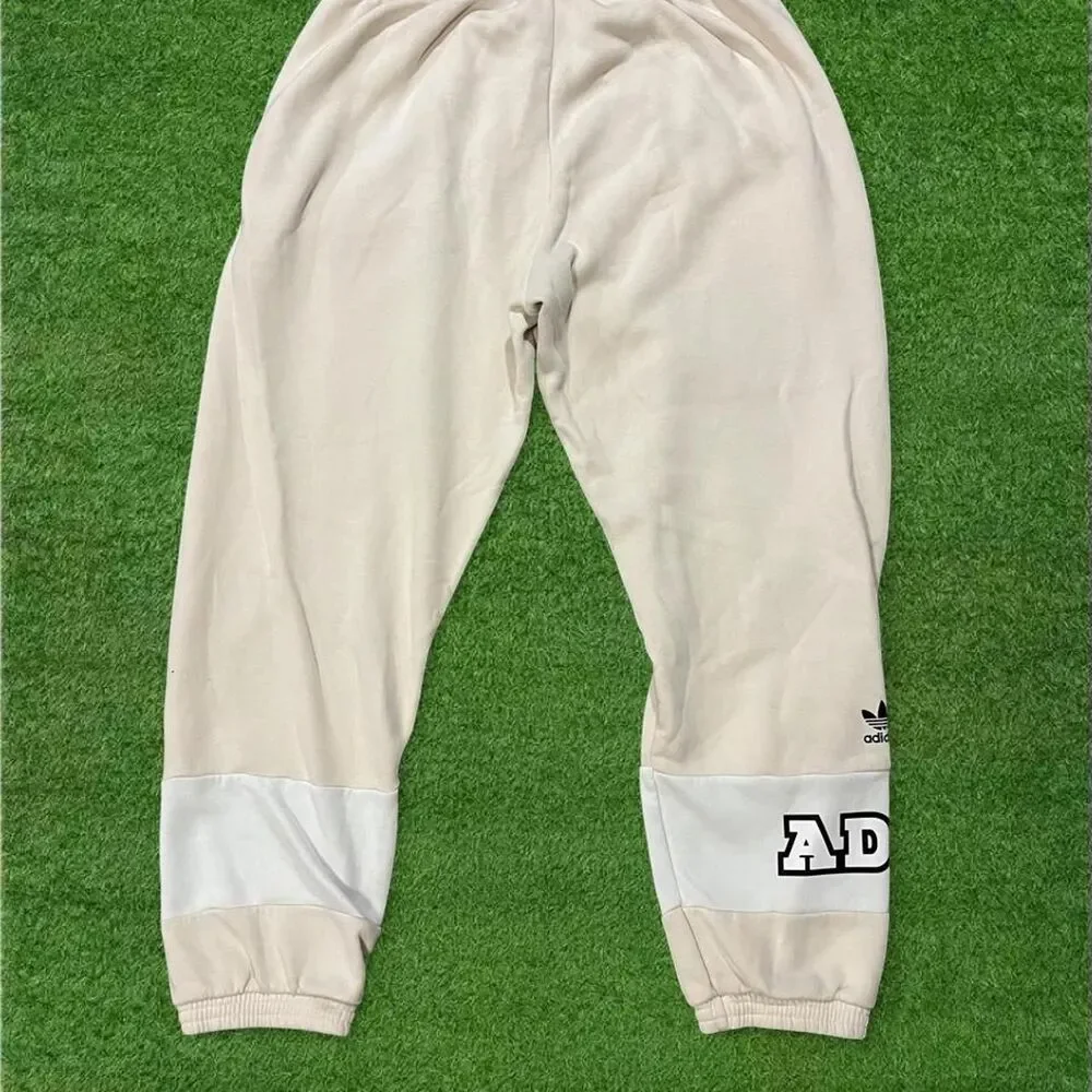 adidas cream sweatpants